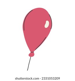 The 4th of July  vector illustration with  air balloon.