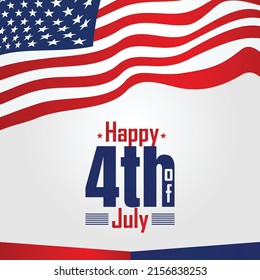 4th of July Vector Illustration - 4th of July Banner - 