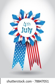 4th July Vector Ribbon