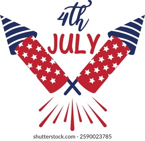 4th of July vector | USA Independence Day Vector Clipart | Patriotic American Designs