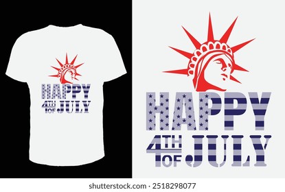 4th of July Vintage T-Shirt Design 