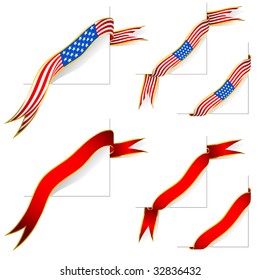 4th of July web or print bottom right corner banner