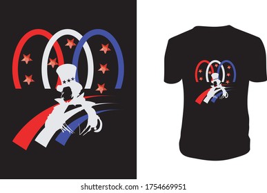 4th of July Western t shirt - 4th of July t shirts design,Vector graphic, typographic poster or t-shirt.
