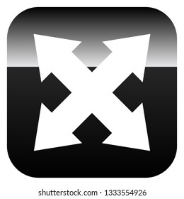 4-way arrow as expand, resize, adjustment, alignment icon