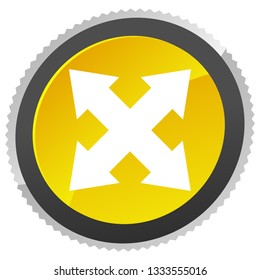 4-way arrow as expand, resize, adjustment, alignment icon