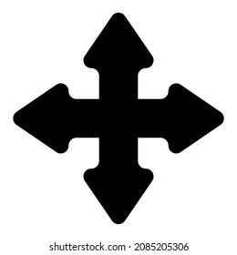 4-way arrows, pointers, cursors shapes
