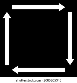 4-way arrows, pointers, cursors shapes