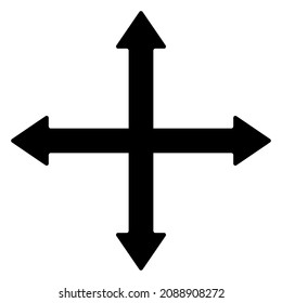 4-way arrows, pointers, cursors shapes