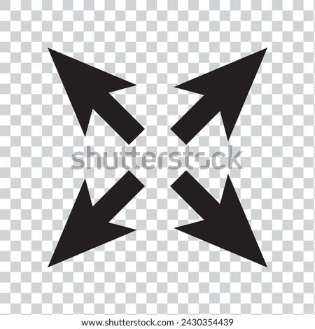 4-way arrows, pointers, cursors shapes, eps10