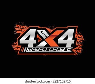 4x4 Automotive Off Road Logo Design Template