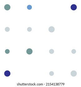 4x4 circles dots variation design. Dotted, speckles, freckles 