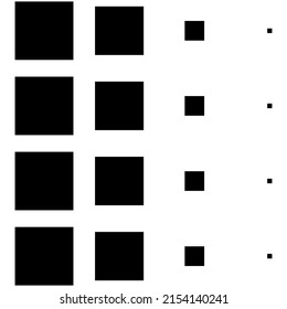 4x4 Cube Square Geometric Arrangement Square Stock Vector (Royalty Free ...