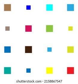 cubo 4x4, disposición geométrica cuadrada. Ilustración cuadrada