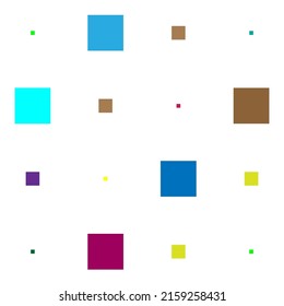 cubo 4x4, disposición geométrica cuadrada. Ilustración cuadrada