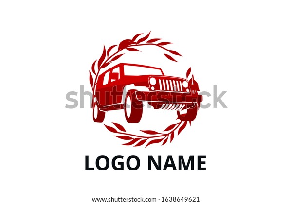 4x4 extreme adventure sport utility\
vehicle car icon for community emblem. Off-road car vehicle logo\
sign design for journey travel agency or\
club.