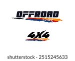 4x4 logo car graphic,off road design.  