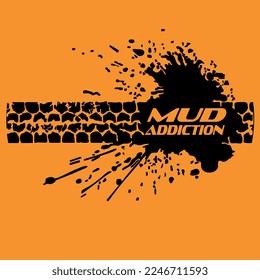 4x4 OFF ROAD MUD ADDICTION TYRE MARK JDM