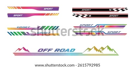 4x4 Off-Road Adventure Logo Set for Automotive and Sport Use