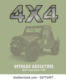 4x4 offroad adventure print and application