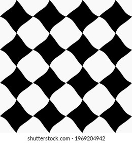 Patrón de rombos 4X4. Sin inconvenientes y lo mismo en rombos negros vectoriales.