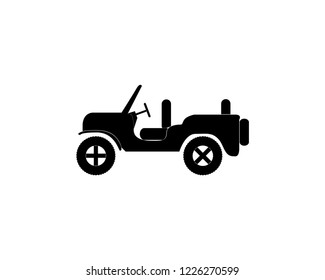 4x4 silhouette car vector