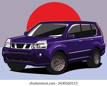 4x4 suv car in vector 