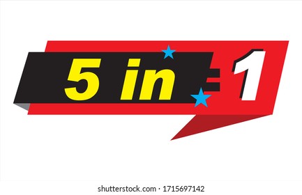 5 in 1 special offer vector file