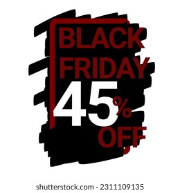 5 10 15 20 25 30 35 40 45 50 60 70 80 90% off series similiar logo. Black Friday sale and discount banner and logo. Sales tag design template. Vector illustration. 