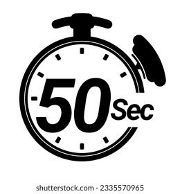 5 10 15 20 25 30 35 40 45 50 60 70 80 90 100 Sekunden Stoppen Beobachtungssymbol Zeit Countdown, um digitale Chronometer zu stoppen. 