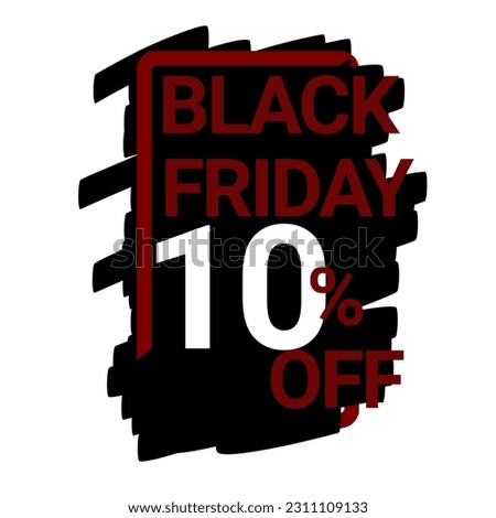 5 10 15 20 25 30 35 40 45 50 60 70 80 90% off series similiar logo. Black Friday sale and discount banner and logo. Sales tag design template. Vector illustration. 