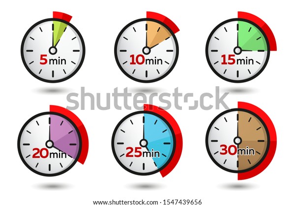 5 10 15 25 30 Stock Vector Royalty Free