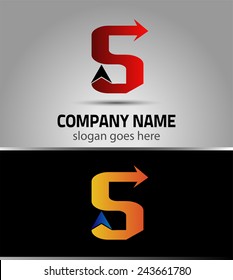 5 alphabet font number abstract, logo, symbol, icon, graphic, vector 