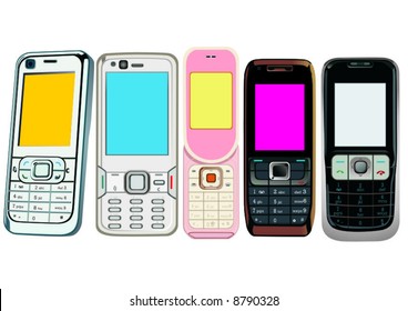 5 cellphones