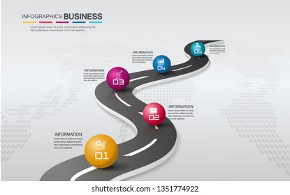 5 choice infographic framework. can be used for workflow layout, diagrams, option numbers, timelines and steps