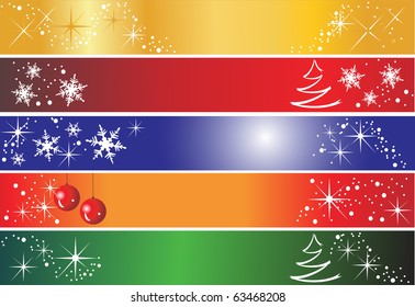 5 Christmas banners