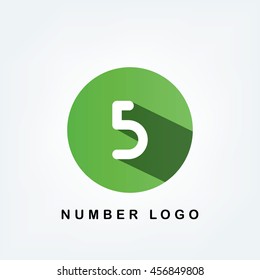 5 Circle Number Logo Or Icon, You Can Using on Your Presentation Or Anything You Want