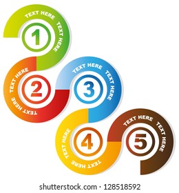 5 Circular Sequences Diagram, Business Process Flow Presentation