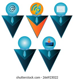 5 communication icons