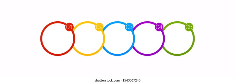 5 components chart make up something. Modern business circle infographics five options banner. Vector layout piece chart workflow. 5 piece diagram number component. Five step up options for web design