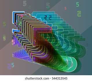 5 and confusion creative Number between view, five