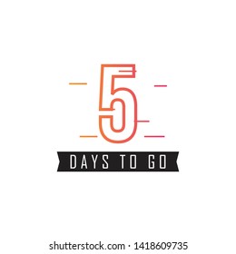 5 Days to go design template
