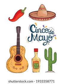 5 de mayo celebration lettering card