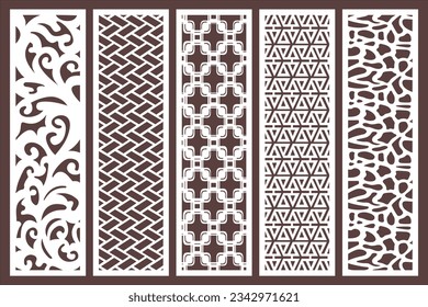 5 Design Set, Jali Design for Graphic and Plywood, Partition, Cnc Router Design Foamsheet, Acrylic and CNC Machine Cutting, EPS File.