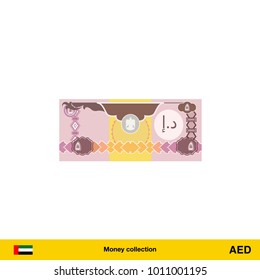 5 Dirham banknote illustration.