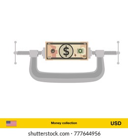 5 Dollar banknote.
