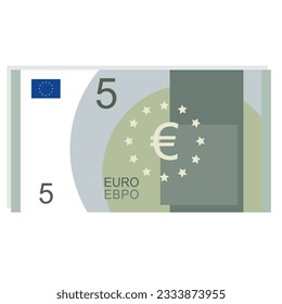 5 euro icon. Vector illustration.