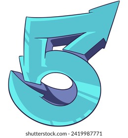 5 Font Graffiti. Lettering Hiphop Font