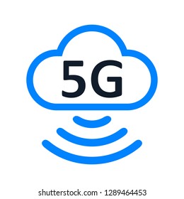 5 G internet standart icon – stock vector