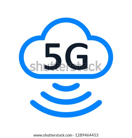 5 G internet standart icon – stock vector