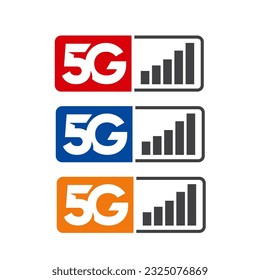 5 g Technologie Logo Design Vektorsymbol Symbol.